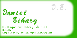 daniel bihary business card